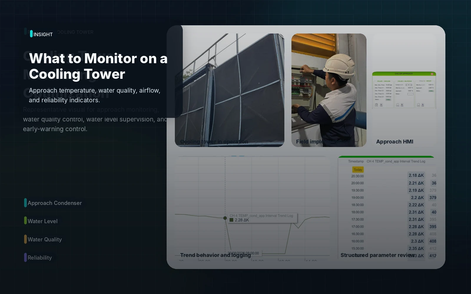 Cooling tower insight illustration